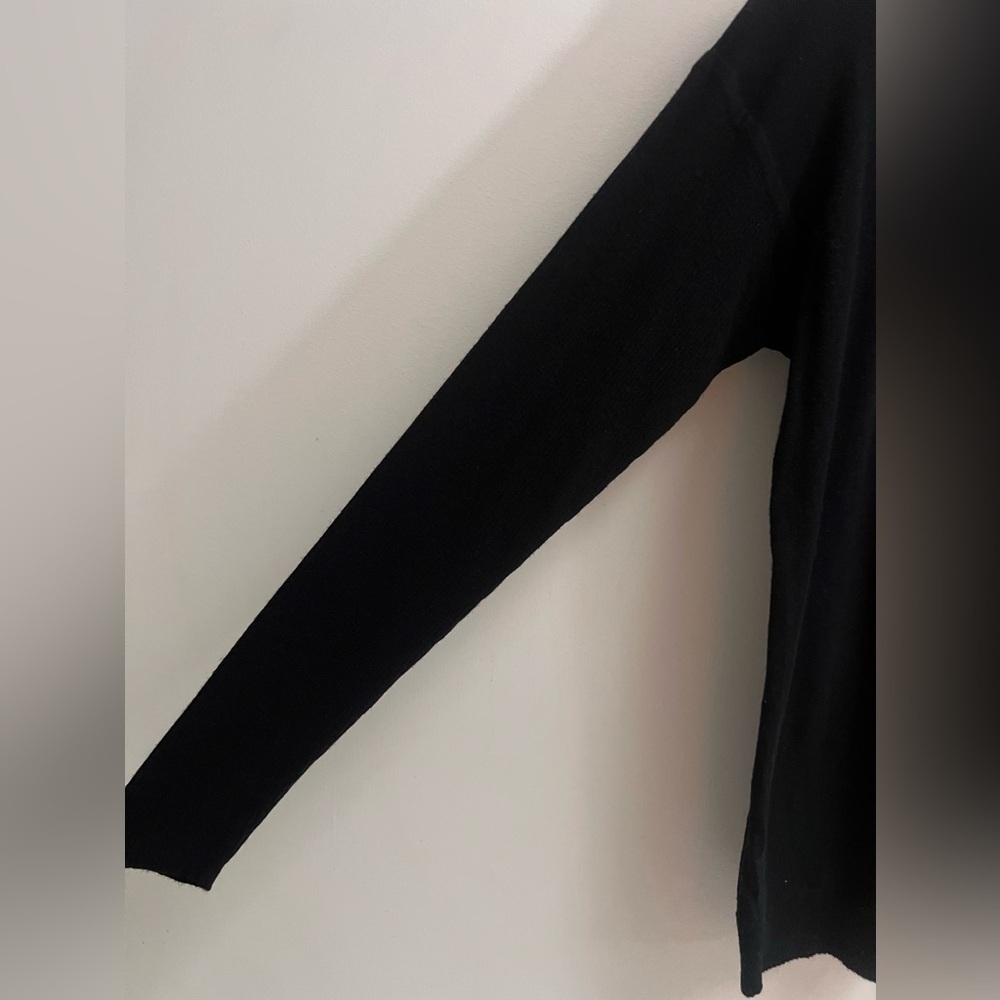 WILT Women’s Black Long Sleeve Oversized Crewneck Sweater - size Medium - Picture 11 of 12